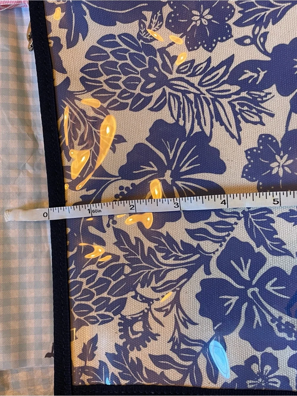 Vineyard Vines Blue Floral Travel/Makeup Pouch